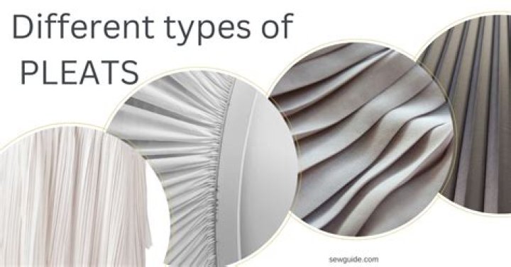 What are the types of pleats?