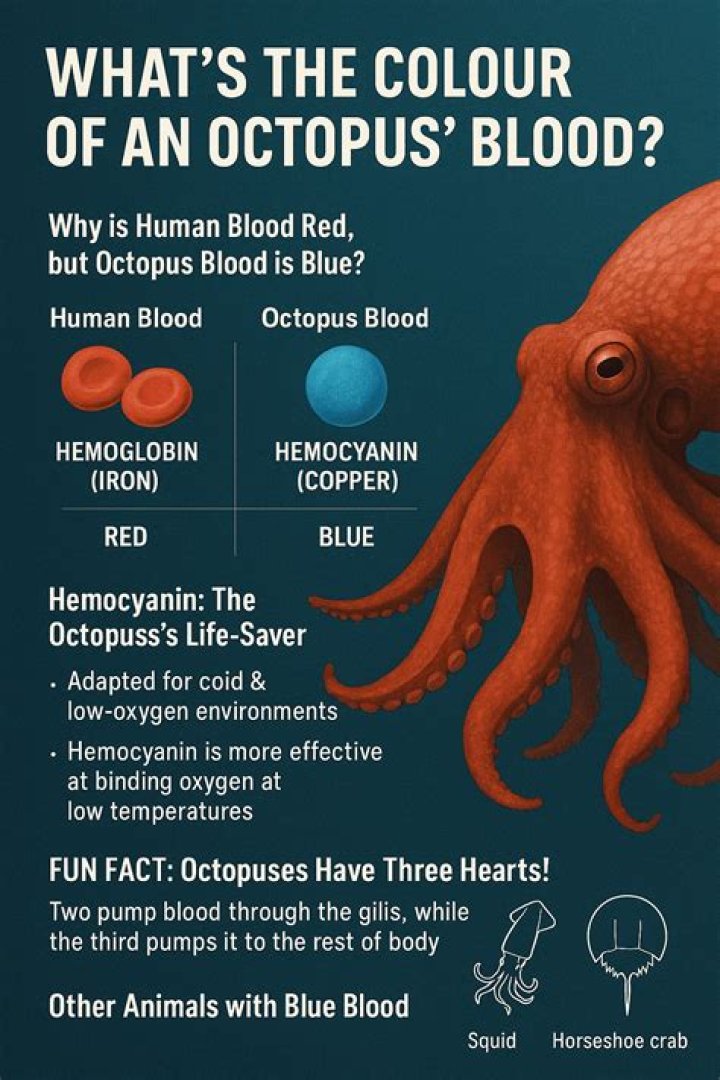 What color is an octopus blood?