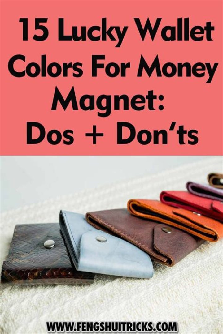 What color wallet is lucky?