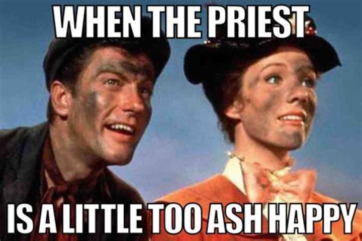 What do you say when you put ashes on your forehead?