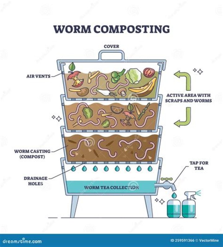 What does a healthy worm bin look like?