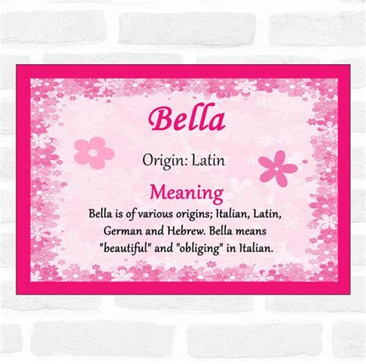 What does Bella mean?