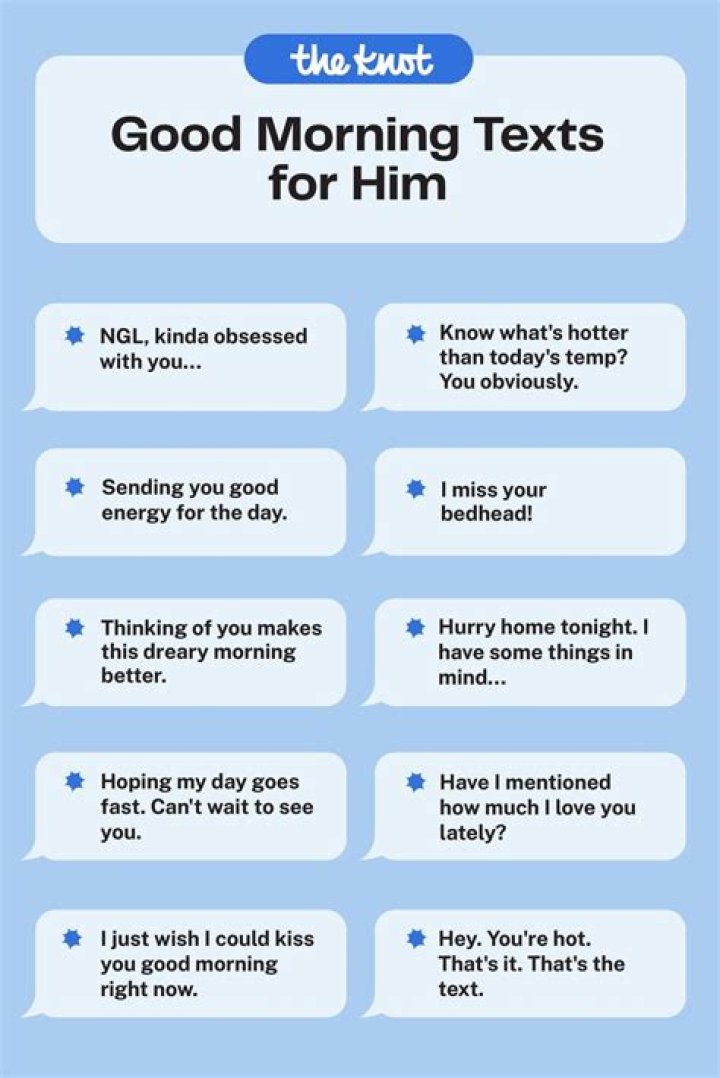 What does it mean when a guy texts you good morning and goodnight everyday?