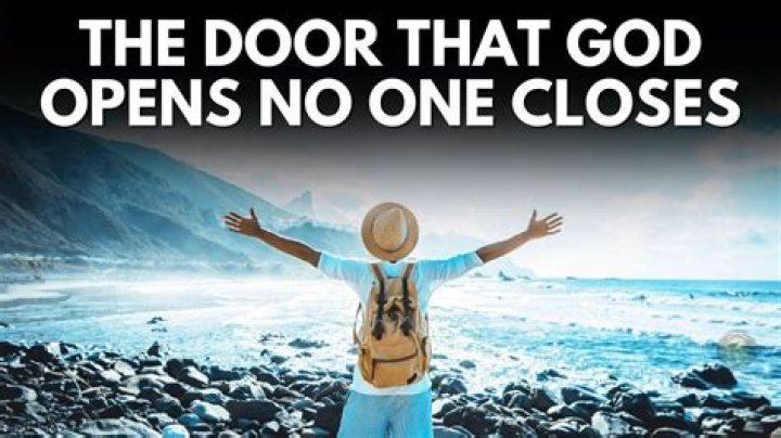 What God opens no one can shut?