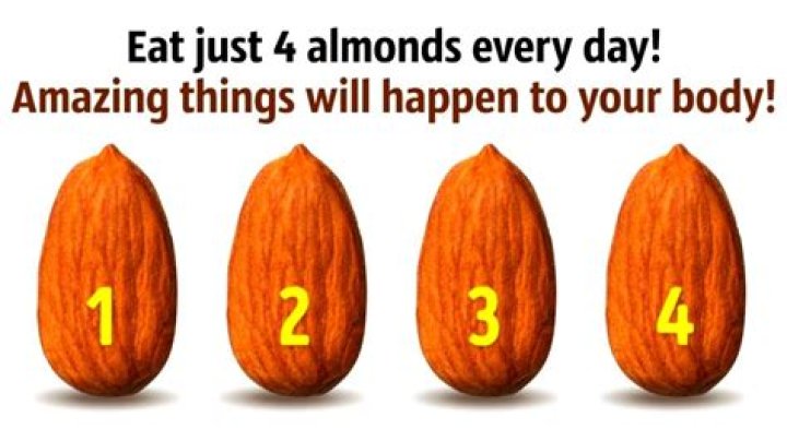 What happens if you eat 4 almonds a day?