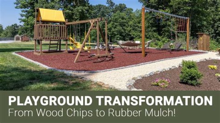 What happens to rubber mulch over time?