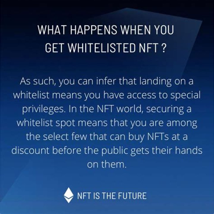 What happens when you get whitelisted?