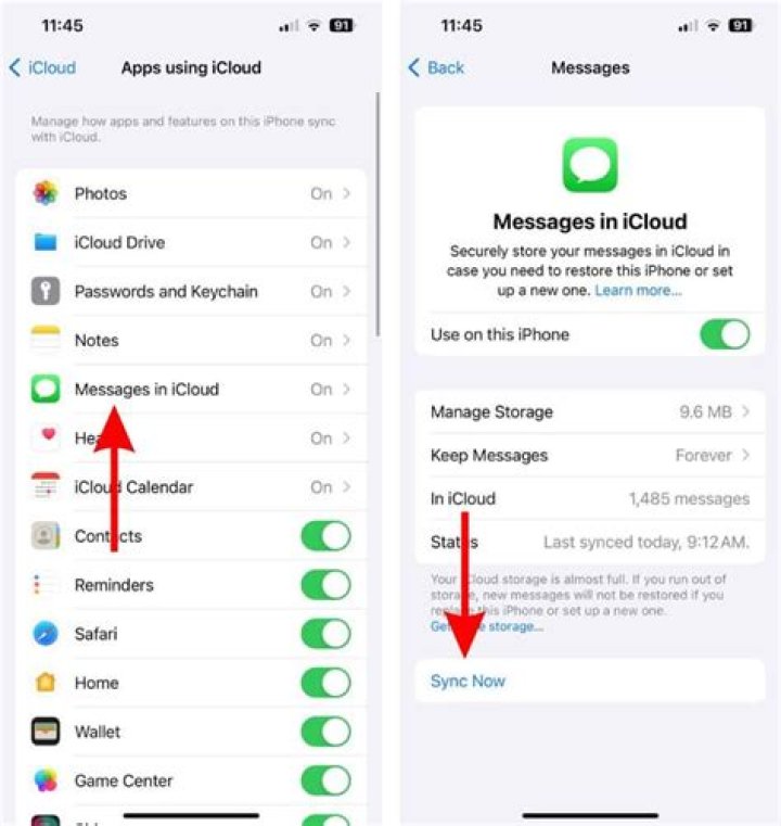 What happens when you turn off Safari in iCloud?