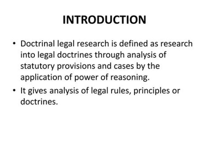 What is a doctrinal black letter lawyer?