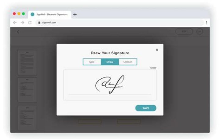 What is an e signature example?