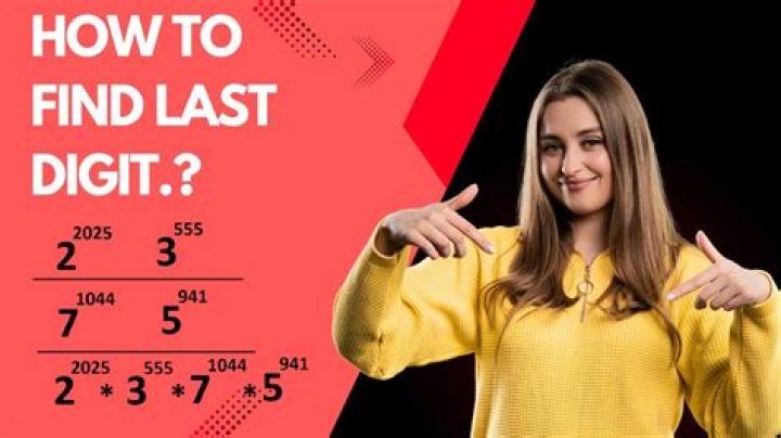 What is last number?