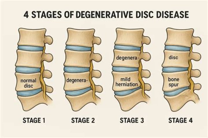 What is Stage 2 degenerative disc disease?