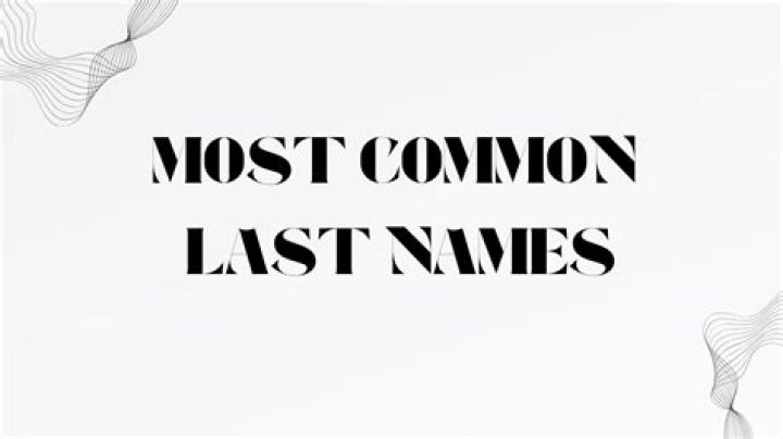 What is the most common last word?