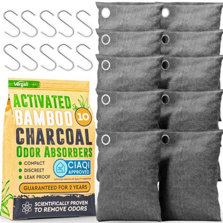 What kind of charcoal absorbs moisture?