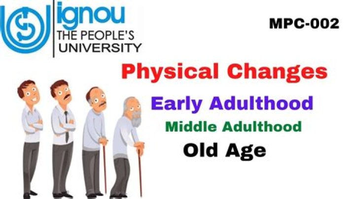 What physical changes adults go through as they age?