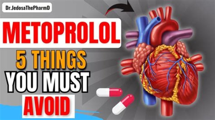 What should I avoid while taking metoprolol?