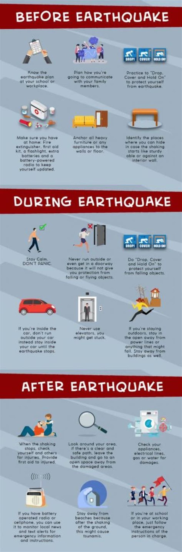What to do if you're in bed during an earthquake?