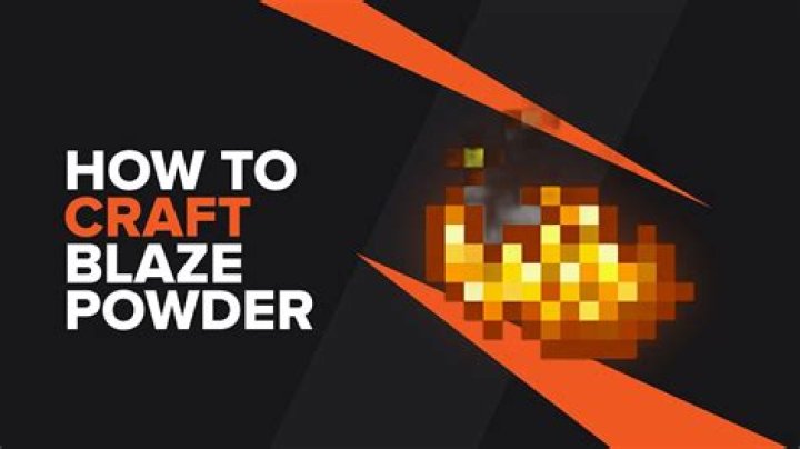 Where do I find blaze powder?
