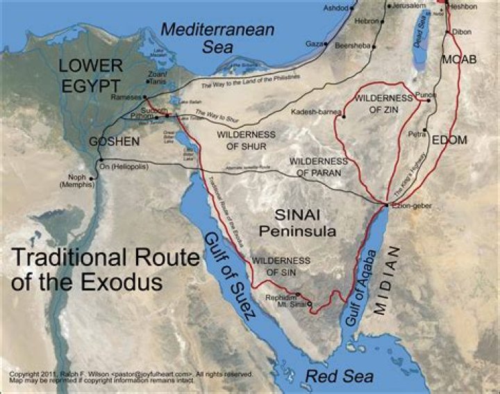 Where were the Israelites enslaved in Egypt?