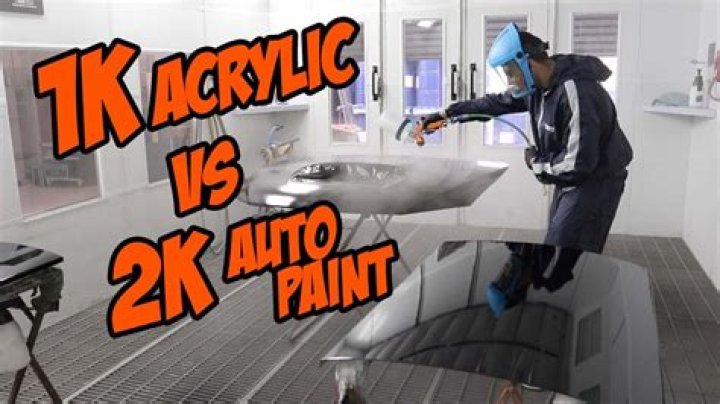 Which is better 1K or 2K paint?