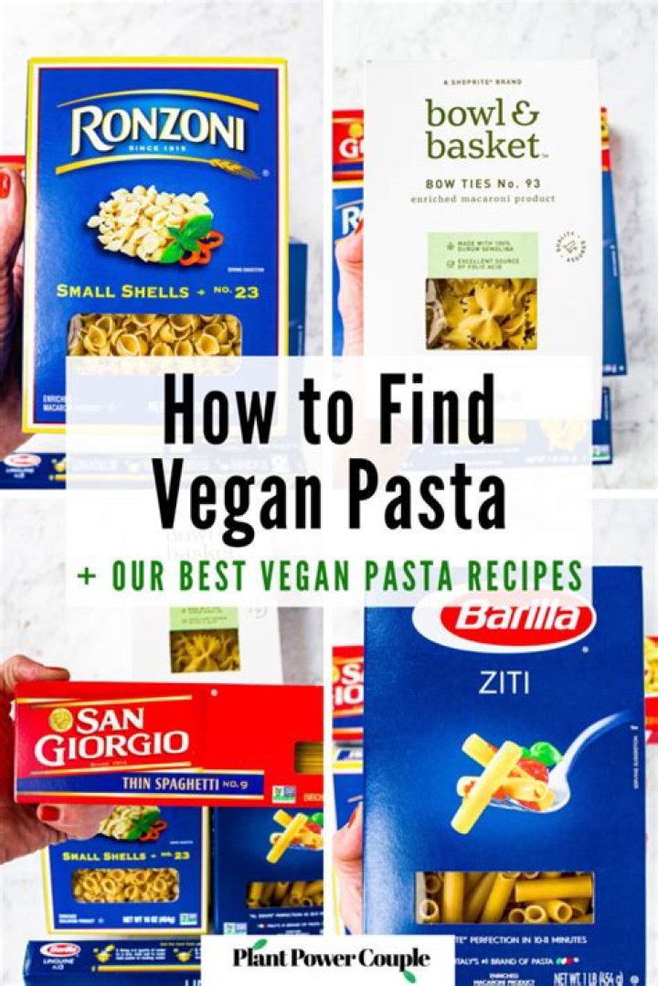 Which pasta is vegan?