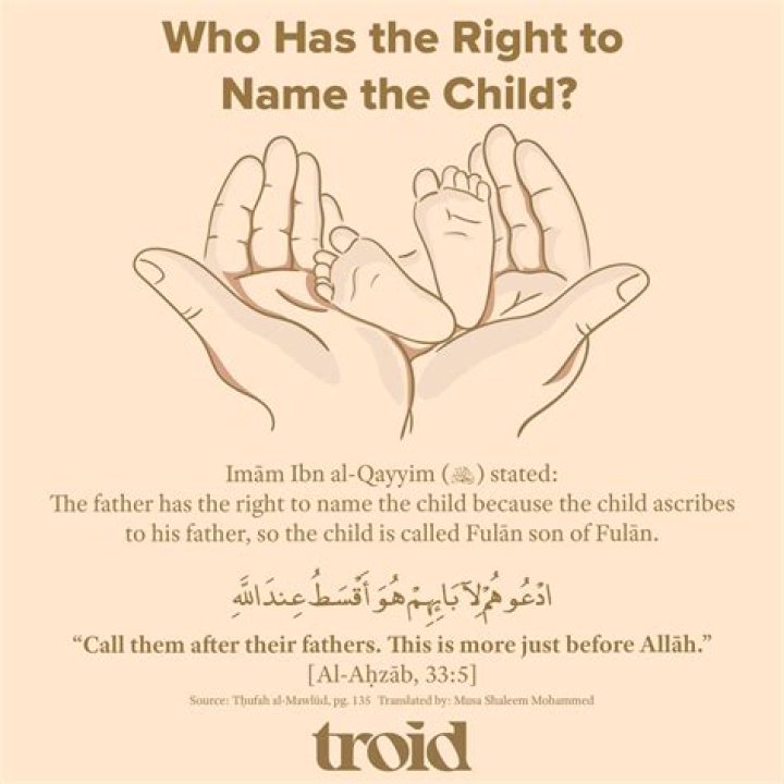 Who has the right to name a child?