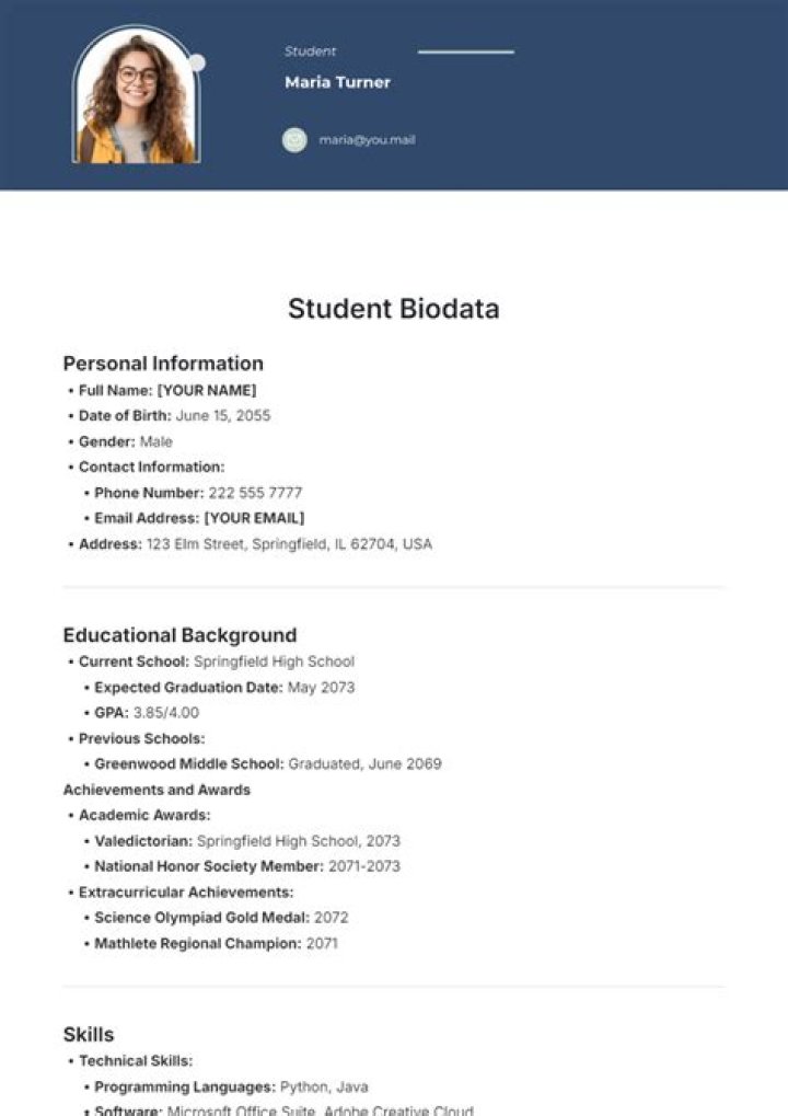 Who is a specified student?