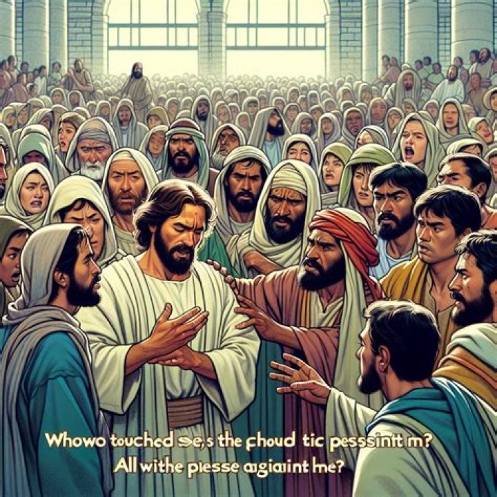 Who touched Jesus in the Bible?