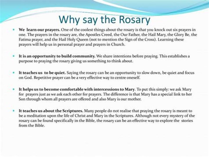 Why the Rosary is important?