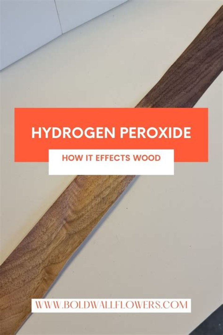 Will hydrogen peroxide lighten wood?